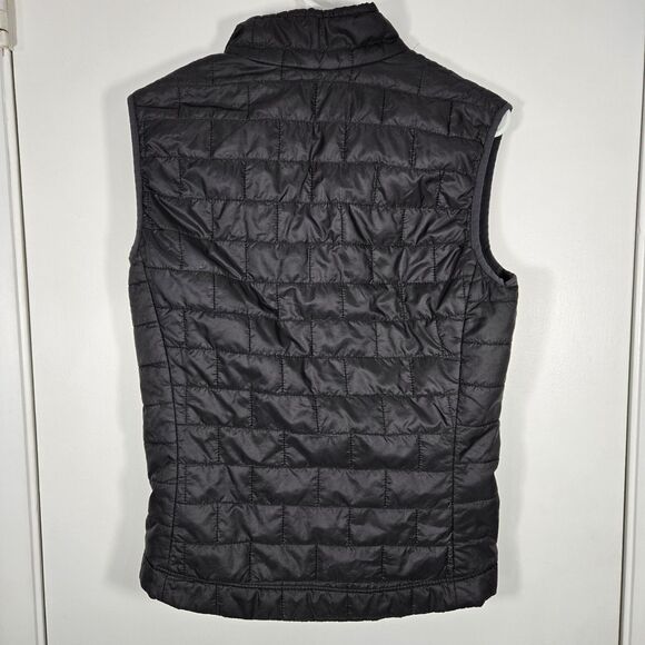 Patagonia Nano Puff Vest Women's  Charcoal Primaloft Puffer Full Zip XS Logo - Picture 2 of 12